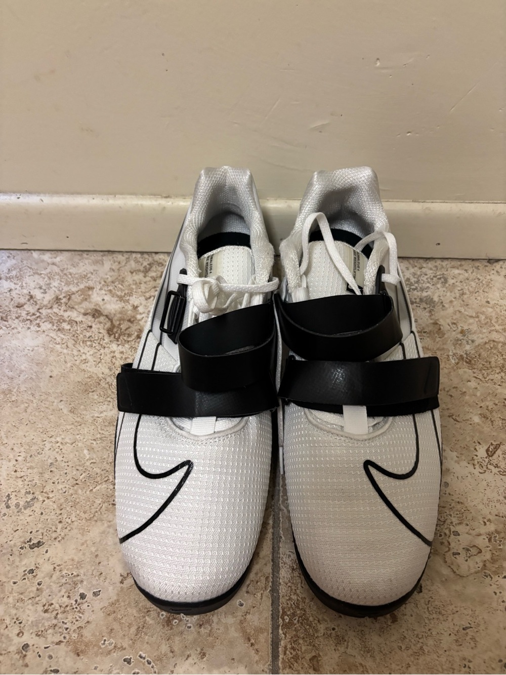 Nike Romaleos 4 Weightlifting Shoes Men's 14/15 White Black CD3463-101 Training - Picture 4 of 5